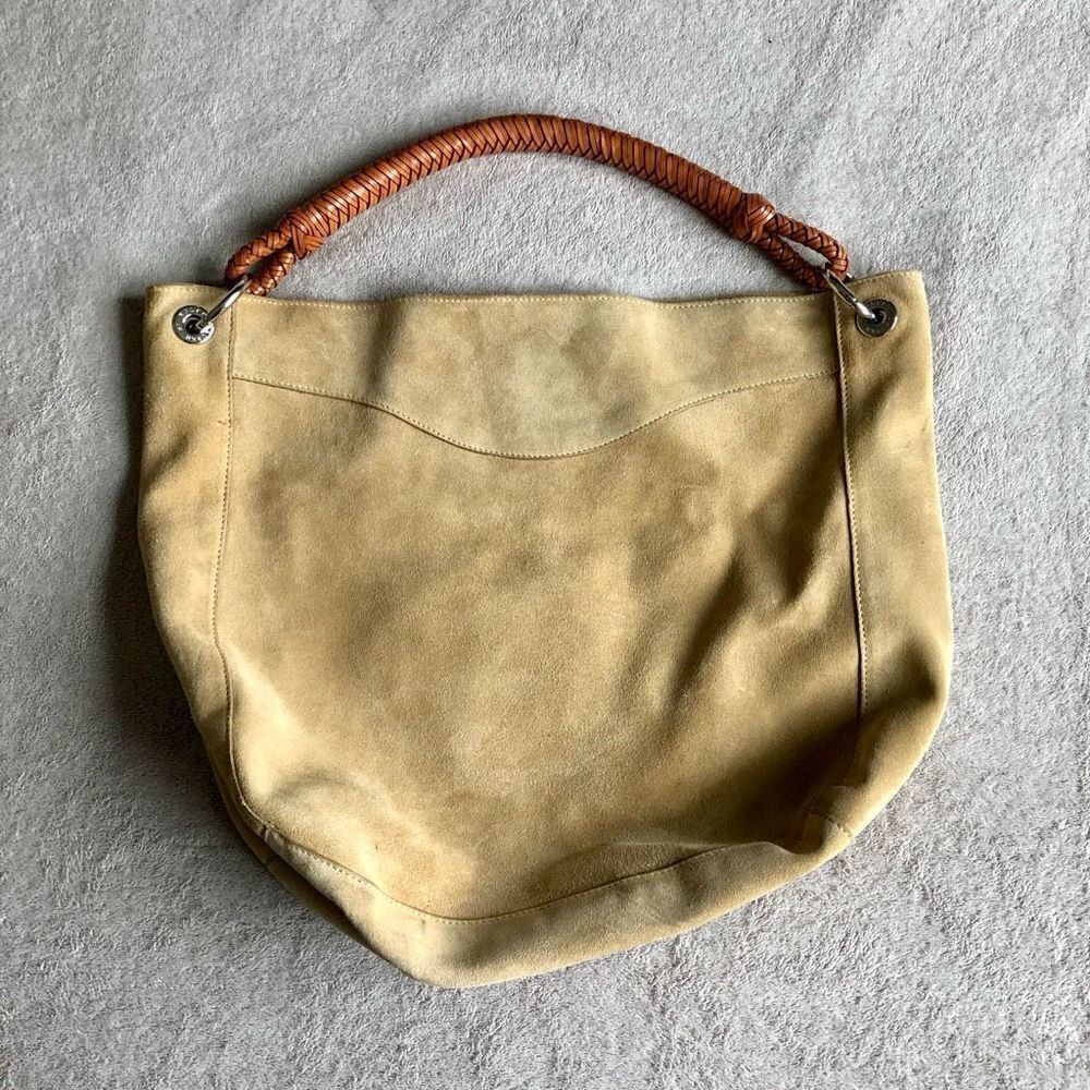 Ralph Lauren Suede Hobo Handbag